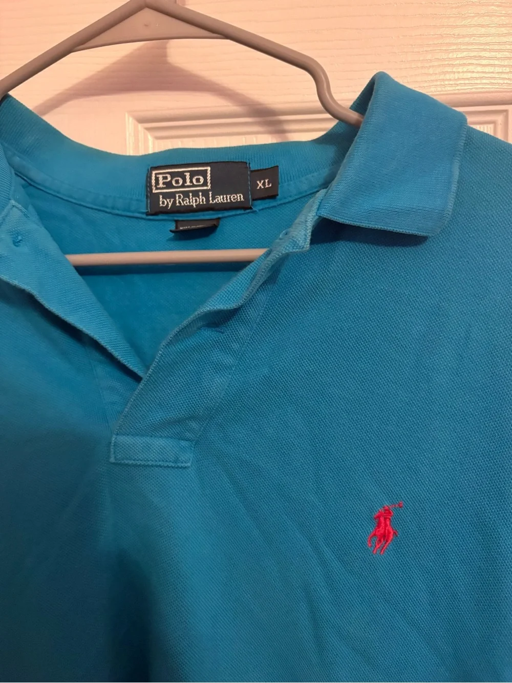 Ralph Lauren Teal Polo Shirt with Red Pony